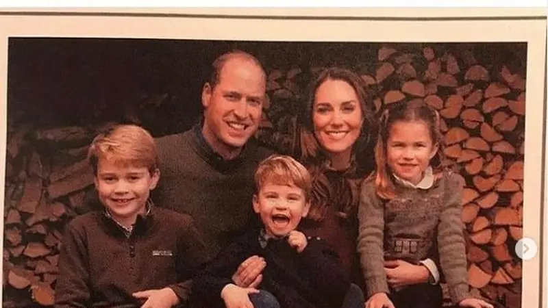 Foto Keluarga Kate Middleton dan Pangeran William untuk Kartu Natal 2020 Bocor?