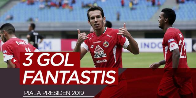 VIDEO: 3 Gol Fantastis Sudah Tercipta di Piala Presiden 2019