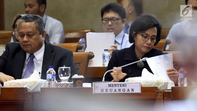 Menkeu Sri Mulyani Raker Dengan Komisi XI Bahas Perekonomian 2019