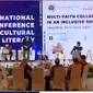 "International Conference on Cross-Cultural Religious Literacy" yang diselenggarakan oleh Kementerian Luar Negeri RI dan Institut Leimena di Jakarta, Kamis (11/7/2024).