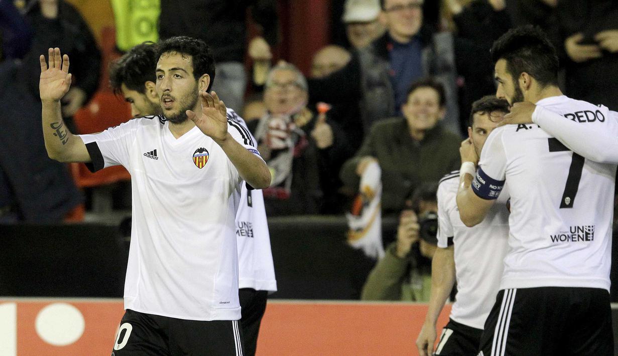 Valencia benamkan impian Rapid Wien dengan total agregat 10-0 untuk tampil ada babak 16 besar Liga Europa. (REUTERS/Heino Kalis)
