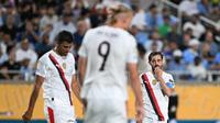 Gelandang Manchester City asal Portugal, Bernardo Silva bereaksi selama pertandingan babak 16 besar Piala Dunia Antarklub 2025 melawan Al-Hilal di stadion Camping World, Orlando, Amerika Serikat pada 30 Juni 2025 waktu setempat atau Selasa (1/7/2025) pagi WIB. (PATRICIA DE MELO MOREIRA/AFP)
