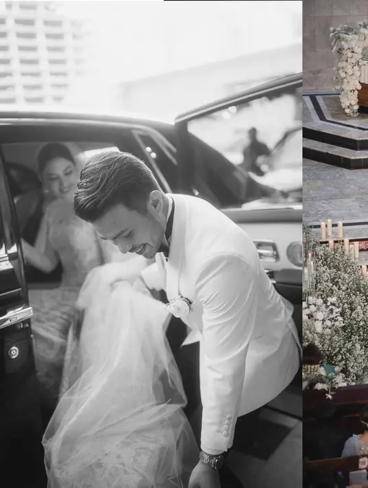 Warna tersebut memberi kesan dramatis dan romantis. Ternyata bahagia juga bisa digambarkan tanpa banyak warna. [Instagram @jscmila]