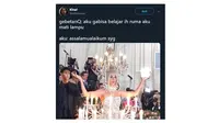 Guyonan Warganet Terkait Busana Seleb Dunia di Met Gala 2019 (sumber: twitter/@aishakinaaa)