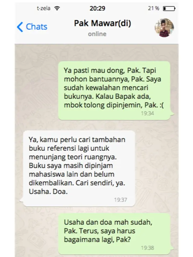 6 Chat Mahasiswa ke Dosen Ini Bikin Emosi Sekaligus Geregetan