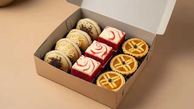 Kreasi Jajanan Pasar dalam Kemasan Kotak Kecil Karton