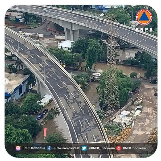 foto pantauan udara banjir Jakarta