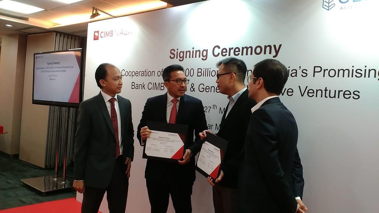 Signing Ceremony CIMB Niaga-Genesis Alternative Ventures.