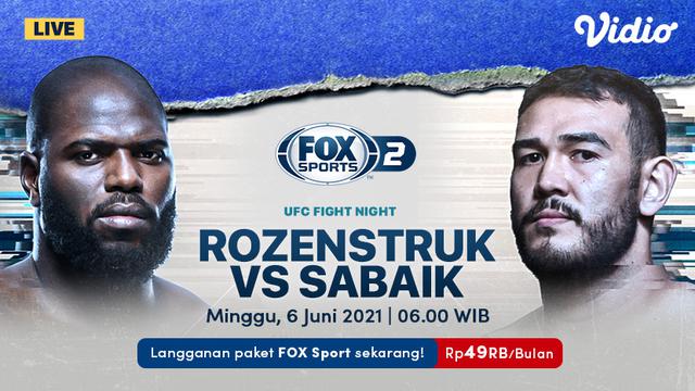 Live Streaming UFC Fight Night Vegas 28 di FOX Sports Eksklusif Melalui Vidio, Minggu 6 Juni 2021
