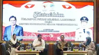Menteri Koordinator Bidang Perekonomian Airlangga Hartarto melakukan Temu Wicara dengan sekitar 300 petani milenial di Lamongan Jawa Timur (dok: ekon.go.id)