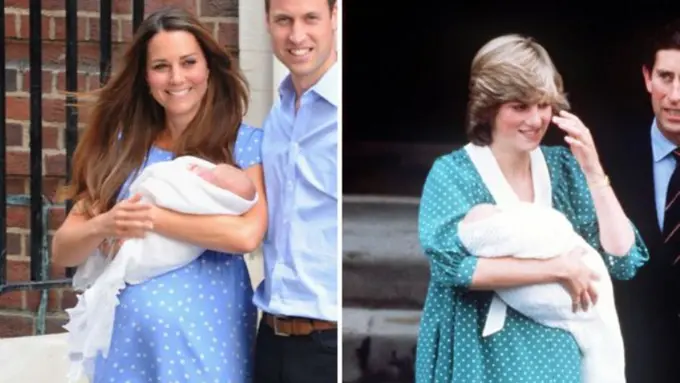 Keserupaan Kate Middleton dan Lady Diana Dalam Menggendong Anak