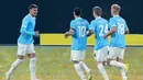 Kemenangan ini mengantarkan Lazio merangsek ke posisi 10 besar klasemen. (Alfredo Falcone/LaPresse via AP)