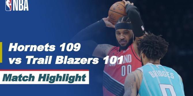 VIDEO: Highlights NBA, Charlotte Hornets Bungkam Portland Trail Blazers 109-101