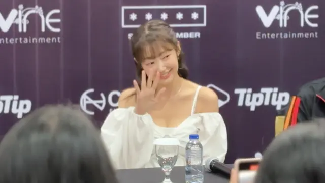 Potret Lea saat press conference sebelum menggelar konser di Jakarta (Dok/Patricia Vianney)