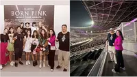 Potret keluarga Airlangga Hartarto nonton konser BLACKPINK, foto barengnya jadi sorotan netizen. (Sumber: Instagram/yanti.airlangga)