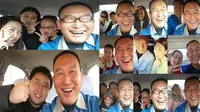 Seorang supir taksi di Tiongkok mampu memberikan 30 ribu senyum terbaiknya dalam foto selfie yang dilakukannya.