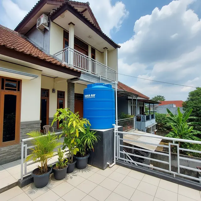 Desain Tempat Toren Air untuk Rumah 2 Lantai