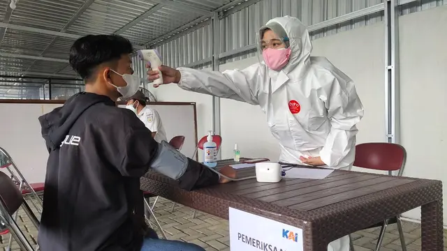 KAI menyediakan layanan vaksinasi Covid-19 di Stasiun Purwokerto. (Foto: Liputan6.com/Humas KAI Daop 5 Purwokerto)