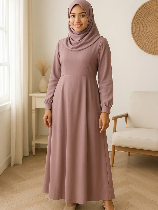 7 Inspirasi Gamis Warna Pastel untuk Kulit Sawo Matang, Tampil Cerah Alami dan Makin Pede