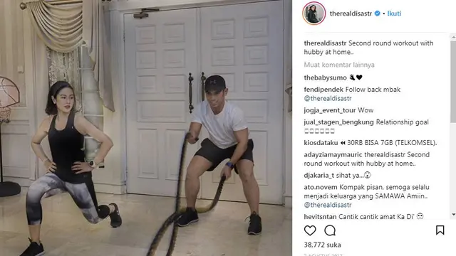 Dian Sastro dan suami (Instagram/therealdisastr)