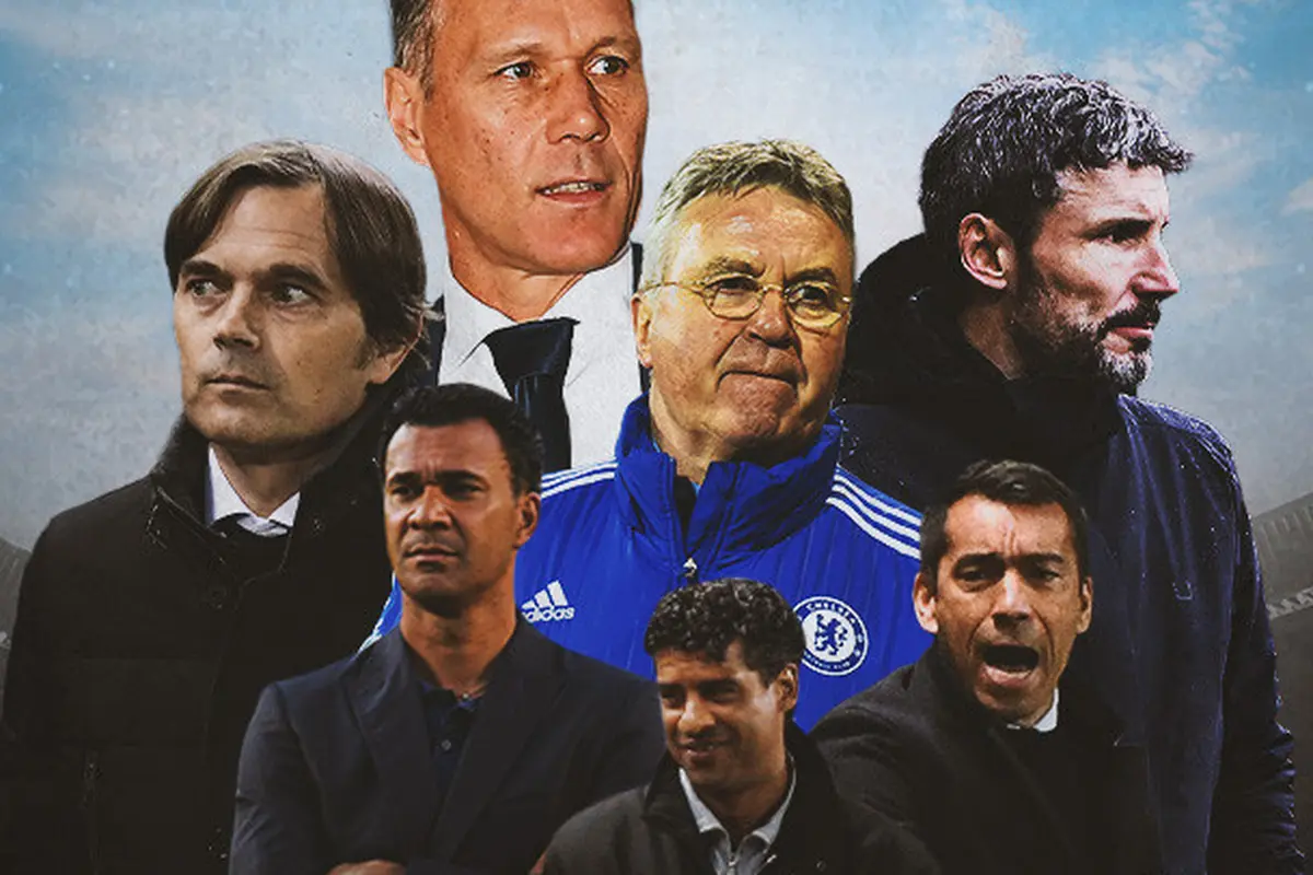Ilustrasi - Ruud Gullit, Frank Rijkaard, Marco van Basten, Mark van Bommel, Giovanni Van Bronckhorst, Guus Hiddink, Phillip Cocu