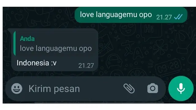 6 Balasan Chat saat Ditanya Bahasa Cinta Ini Kocak, Bikin Senyum Tipis