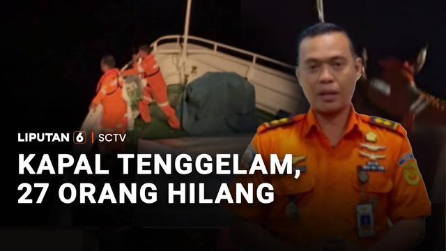 KM Nazila 05 dilaporkan tenggelam di perairan Pulau Taliabu, Maluku Utara. Sebanyak 27 penumpang serta anak buah kapal hilang.