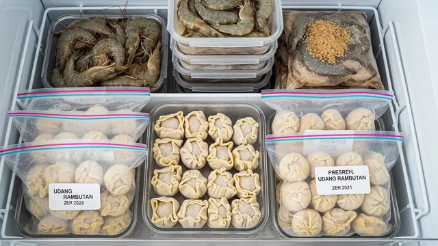 Pemenyimpanan Udang Rambutan