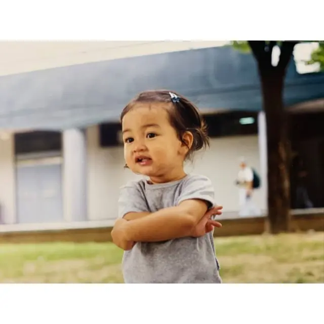 Foto masa kecil Jihyo Twice. (Instagram/ twicetagram)