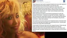 Melalui akun Facebook-nya, Pinkan Mambo menjawab kabar ngamen yang ramai diperbincangkan di Indonesia. (Facebook.com/pinkan.mambo)