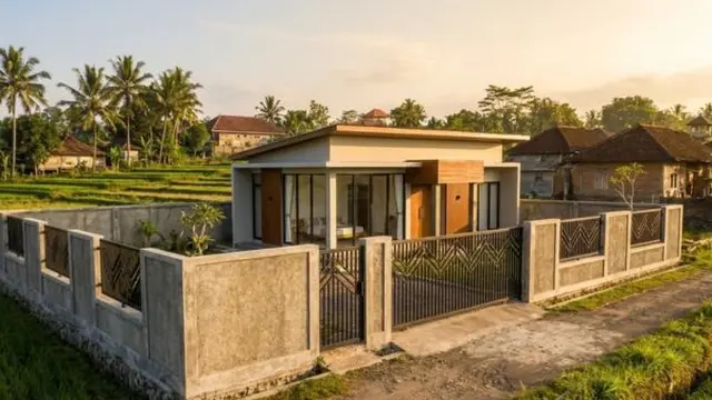 Ilustrasi Pagar Besi untuk Rumah Desa/Gemini AI