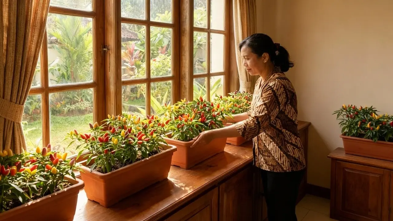Ide Kebun Cabai di Dalam Ruangan