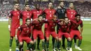 7. Portugal (1970-1982, 1990-1998) - Meski Ronaldo dan kawan-kawan sudah memastikan diri lolos ke Piala Dunia 2018, namun mulai era 70 hingga 90an the Selecao sempat gagal mentas sebanyak enam kali. (AFP/Jose Manuel Ribeiro)