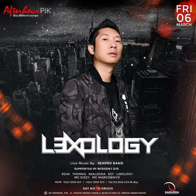 DJ Lexology dikenal sebagai disc jockey yang juga produser musik (https://www.instagram.com/p/B1K9p0jpz-P/)