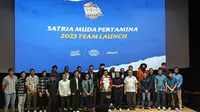 Peluncuran tim Satria Muda jelang IBL 2023 (Liputan6.com/Thomas)