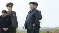 Kabar liar menyebut, sang pemimpin muda Korut Kim Jong-un dikudeta. Ada juga yang bilang ia sakit (KCNA)