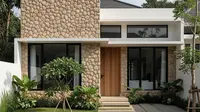 7 Gambar Rumah Minimalis Batu Alam Tampak Depan, Bikin Hunian Tampil Lebih Mewah di 2025