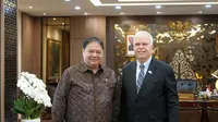 Menko Airlangga Bertemu Kuasa Usaha AS, Bahas Apa?