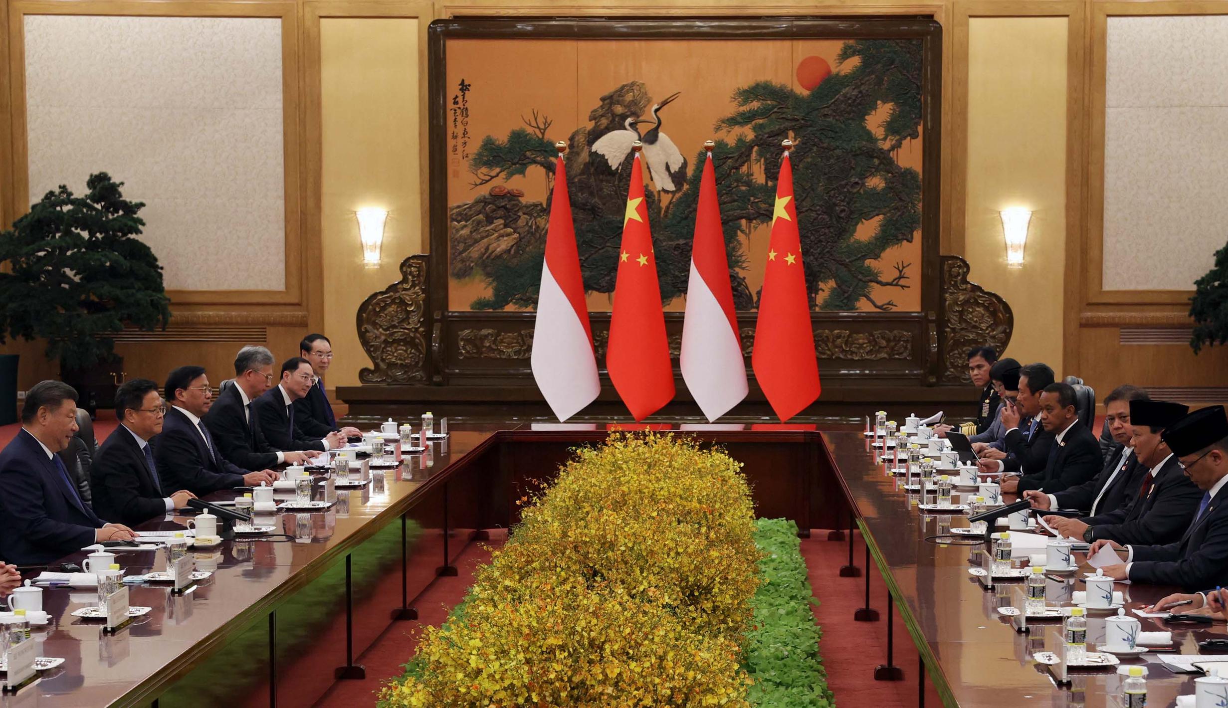 Kedatangan Presiden RI Prabowo Subianto Disambut Hangat Presiden China ...