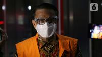 Gubernur nonaktif Sulawesi Selatan, Nurdin Abdullah usai menjalani sidang pembacaan putusan yang dilaksanakan virtual dari Pengadilan Tipikor Makassar di Gedung KPK, Jakarta, Senin (29/11/2021). Nurdin Abdullah dijatuhi hukuman 5 tahun penjara, denda Rp500 juta. (Liputan6.com/Helmi Fithriansyah)