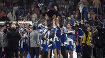 FC Porto resmi mengunci gelar juara Liga Portugal musim 2025/2026 pada Sabtu (02/05/2026) waktu setempat. (AFP/Miguel Riopa)