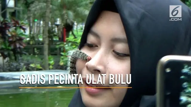 VIDEO: Ada Ulat Bulu di Muka Gadis Ini