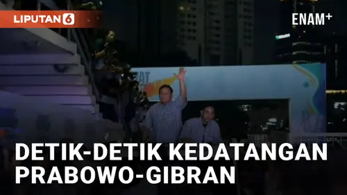 VIDEO: Prabowo-Gibran Tiba di Istora Senayan