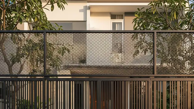 Desain Pagar dari Besi tapi Sulit Dilihat dari Luar