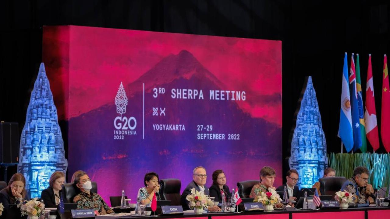 Sherpa G20 ke-3 di Yogyakarta dengan fokus utama penyusunan draf leaders’ declaration sebagai dokumen yang akan diadopsi pada Konferensi Tingkat Tinggi G20 15-16 November mendatang.