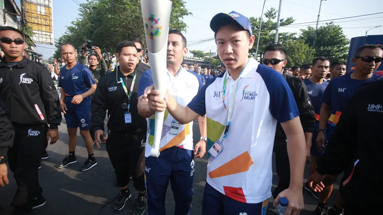 Pawai obor Asian Games