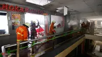 Kebakaran Hokben Stasiun Gambir Padam
