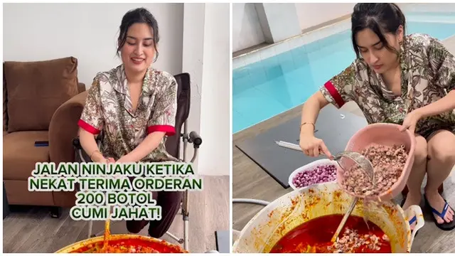 6 Potret Angbeen Rishi Istri Adly Fairuz Bisnis Sambal Cumi, Dapat Dukungan Suami