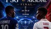 Andai Sukses Bungkam PSG dan Raih Trofi Liga Champions 2025/2026, Arsenal Bakal jadi Kampiun dengan Status Unbeaten