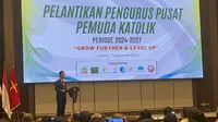 Gibran Singgung Pemecatannya Sebagai Kader PDIP di Pelantikan PP Pemuda Katolik